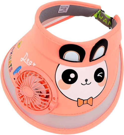 Kids' Summer Fan Cap - Sun Protection Girls' Stylish Sunshade Hat
